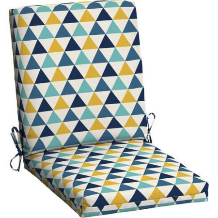 Mainstays Outdoor Patio Dining Chair Cushion (Triangle)