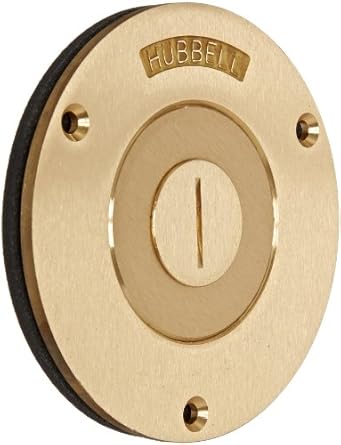 Hubbell Wiring Device Kellems S2525 Floor Box Cover Round 2 Gang