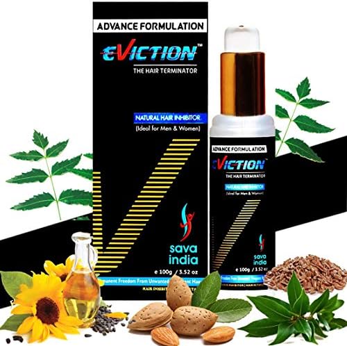 Eviction Unisex Natural face, Body, Bikini Line, Underarm Permanent Hair Removal Cream,100ml