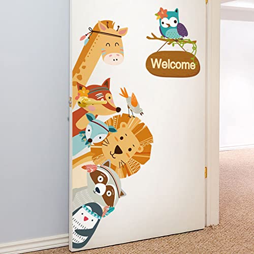 Jungle Animal Wall Stickers for Boys Girl Kids Room Decor DIY Children