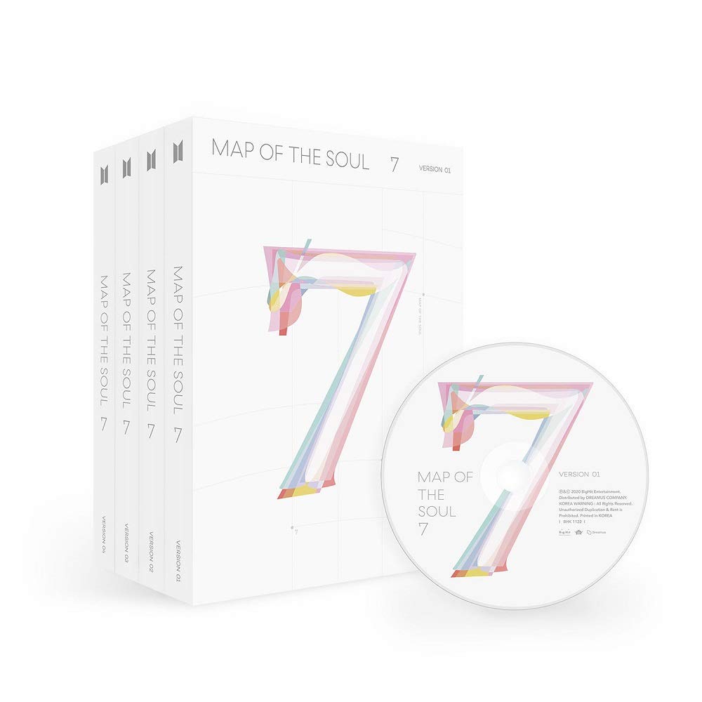 BTS Bangtan Boys - MAP of The Soul : 7 Album+Folded Poster+Extra Photocards Set (Random ver.)