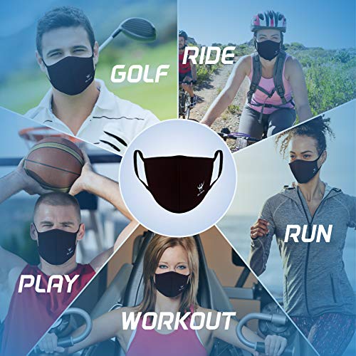 BLU HORN Face Mask for Sports Large/XL Reusable Lightweight