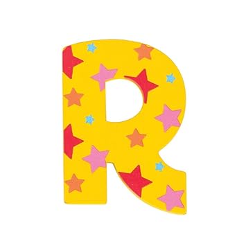 Bigjigs Toys Star Letter R Yellow Amazon Co Uk Baby