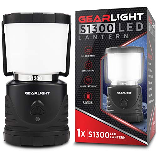 GearLight LED Camping Lantern S1300 Up to 72 Hours Battery Powered