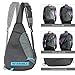 Shoulder Chest Crossbody Sling Bag Pack Backpack for Men Women Girls Boys (Gray)