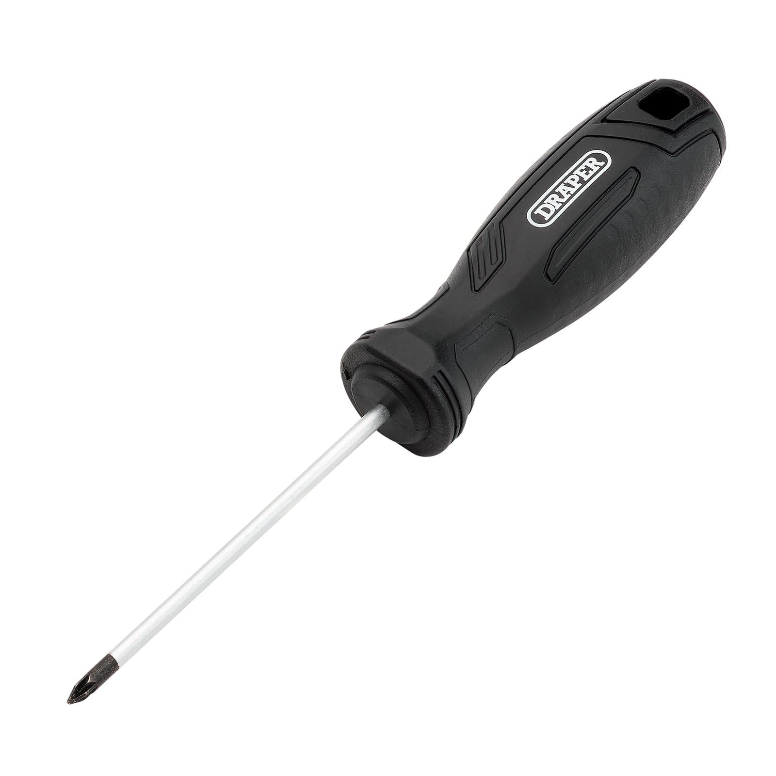 Draper Pozi Hard Grip Screwdriver, PZ0 x 75mm - 13512 - Magnetic Tip, CRV Blade