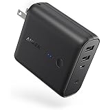 Anker PowerCore Fusion 5000 (5000mAh モバイルバッテリー搭載 USB急速充電器) 【PSE認証済/PowerIQ搭載/折りたたみ式プラグ搭載】 iPhone、iPad、Android各種対応 (ブラック)