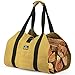 ForestWonder Firewood Carrier Log Carrier Wood Carrying Bag for Fireplace 16oz Waxed Canvas - Long Heavy Duty Handle and Security Strap