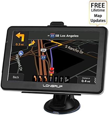 Car GPS Navigation,7 "HD Professional GPS Navigation System,Voice Guidance and Directional Speed Limit Alerts, Capacitive Touch Screens, 3D Maps - Free update of maps