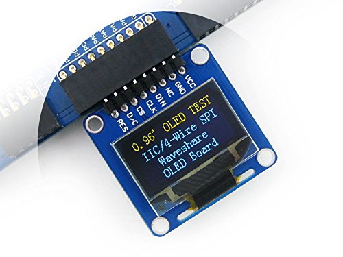 Waveshare 0.96inch OLED (A) Module 12864 Pixel I2C IIC SPI Curved/horizontal Pinheader SSD1306 Controller