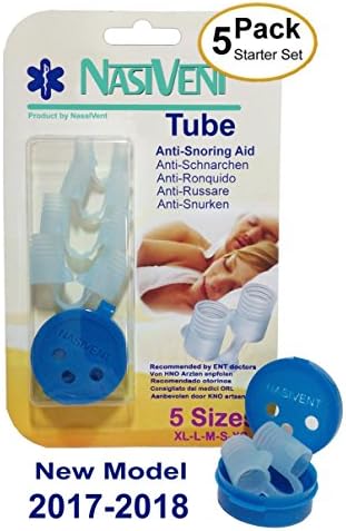 Snoring Aid NASIVENT The Original Nasivent Tube Plus. Model 2017-18 - New Model. Now 5 sizes