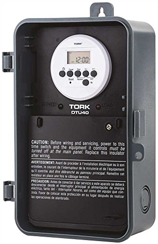 Photo 1 of NSi Industries TORK DTU40 Indoor/Outdoor, 7-Day 40-Amp Universal Multi-Volt Digital Appliance Timer - 24-Hour Programming - Multiple On/Off Settings - 120-277-Volt - Compatible with Incandescent/Compact Fluorescent/LED - Automatic Voltage Detection