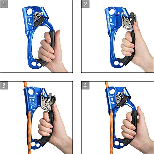NewDoar Hand Ascender Rock Climbing Tree Arborist Rappelling Gear