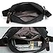 Zicac Men's Retro Small Canvas Cross Body Messenger Bags Satchel Bag (Black)