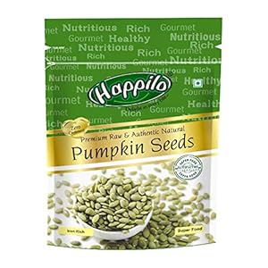 Happilo Premium Raw Authentic Pumpkin Seeds 200g | Rich Source of Omega 3 | Highly Nutritious Snack | Rich in Vitamins…