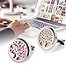 Maromalife Car Diffuser Vent Clip 2 PCS Set, Essential Oil Car Clip Locket Stainless Steel Tree Design Car Clips with 20 Felt Pads