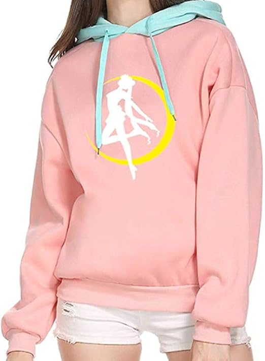 Sailor Moon Hoodies Pullover Printed Sweatshirt Harajuku Anime Cosplay