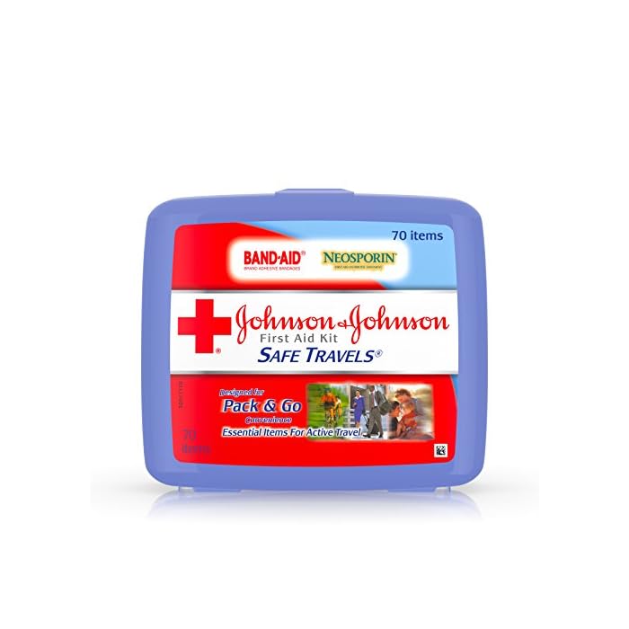 Johnson & Johnson Brand Safe Travels Portable First Aid Kit