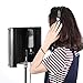 Neewer® Portable Microphone Acoustic Isolation Shield with Lightweight Metal Alloy, Acoustic Foams, Mounting Brackets and Screws for Mic Stand with 5/8