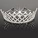 Crazy K&A Rhinestone Tiara Crystal Wedding Bridal Princess Crown Hair Comb Hair Jewelry for Women Girls