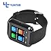 Wavefull Bluetooth Smart Jogging Watch U8, Sport Wrist Watch Uwatch Fit for Smart Phones IOS Apple Iphone Android Samsung HTC Sony Blackberry (Black)