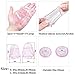 2Pcs Male Penis Sleeve Glans Condom Extension Girth Enhancer Cock Extender - Transparent Clear