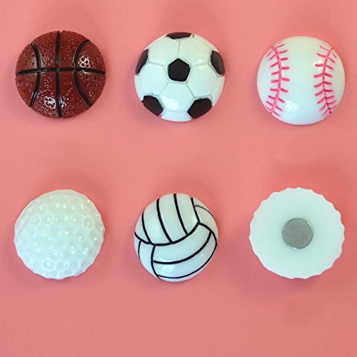 Taloyer 1 Pcs Household Mini Sport Balls Magnet for Home Kitchen Refrigerator Mobile Phone Shell Football Basketball Baseball Volleyball Golf (#1) - Thumbnail 4
