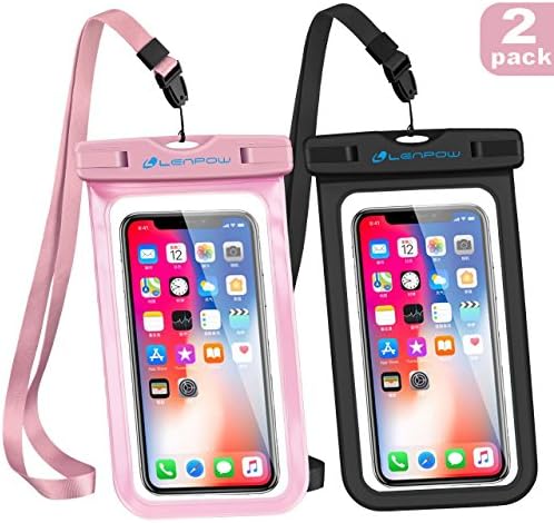 Universal Waterproof Phone Pouch, 2-Pack Waterproof Phone Lanyard Case Dry Bag with Neck Strap for iPhone 15 14 13 12 Pro Max Plus Samsung Galaxy S24 S23 Edge Note Google Pixel Sony up to 7.5"