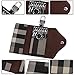 Linsam Key Wallet Holder, Portable PU Leather Wallet Keychain with 6 Hooks Keychain Wallet for Women & Man