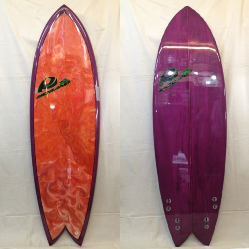 サーフボード ショートボード 【RICKLAND】The keel fish [5'8