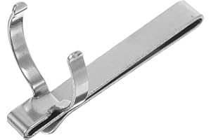 Artibetter Flashlight Belt Clip Stainless Steel Heavy Duty Portable Pen Light Holder with Slip-Resistant Grip