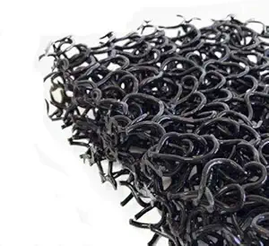 Custom Pro Black Matala Filter Mat 10 in. x 24 in. Low Density Coarse Rigid Filtration Pad for Ponds, Water Gardens, Aquaculture, Hydroponics, & Aquariums