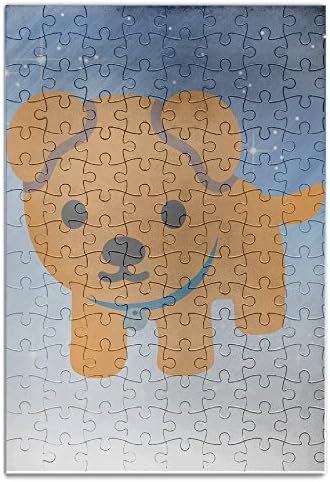 YYGOODS Yellow Dog Baby Amusing Jigsaw Puzzle A4 Picture Print Jigsaw Size 120 Pieces