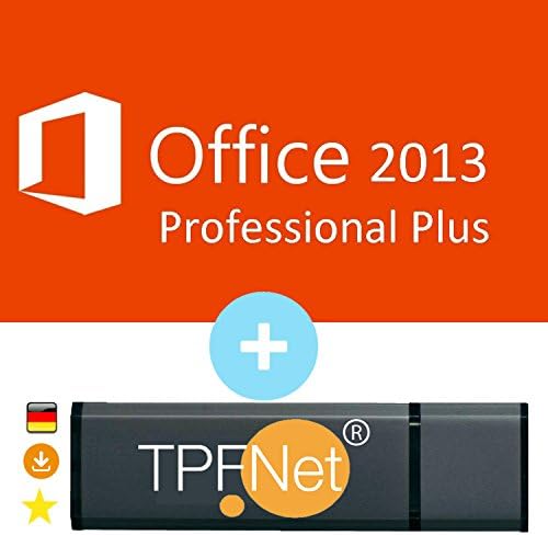 Microsoft® Office 2013 Professional 32 bit & 64 bit - Original license key with USB Stick from - TPFNet®