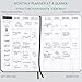 Undated Planner Daily/Weekly / Monthly Planner Organizer - A5 Non-Dated 12 Month Academic Agenda by Bullet Keeper, Black Leather Hardcover (A5)