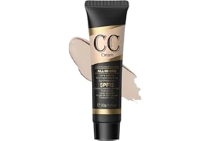 ARCHIDATE CC Cream Tinted Moisturizer with SPF 15, Color Correcting CC Cream, Even Skin Tone, Cover Blemish, Lightweight Hydrating Matte CC Cream, Long Lasting Waterproof CC Cream Foundation(Natural)