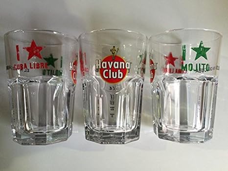 6x Havana Club i love Mojito Glas Gläser