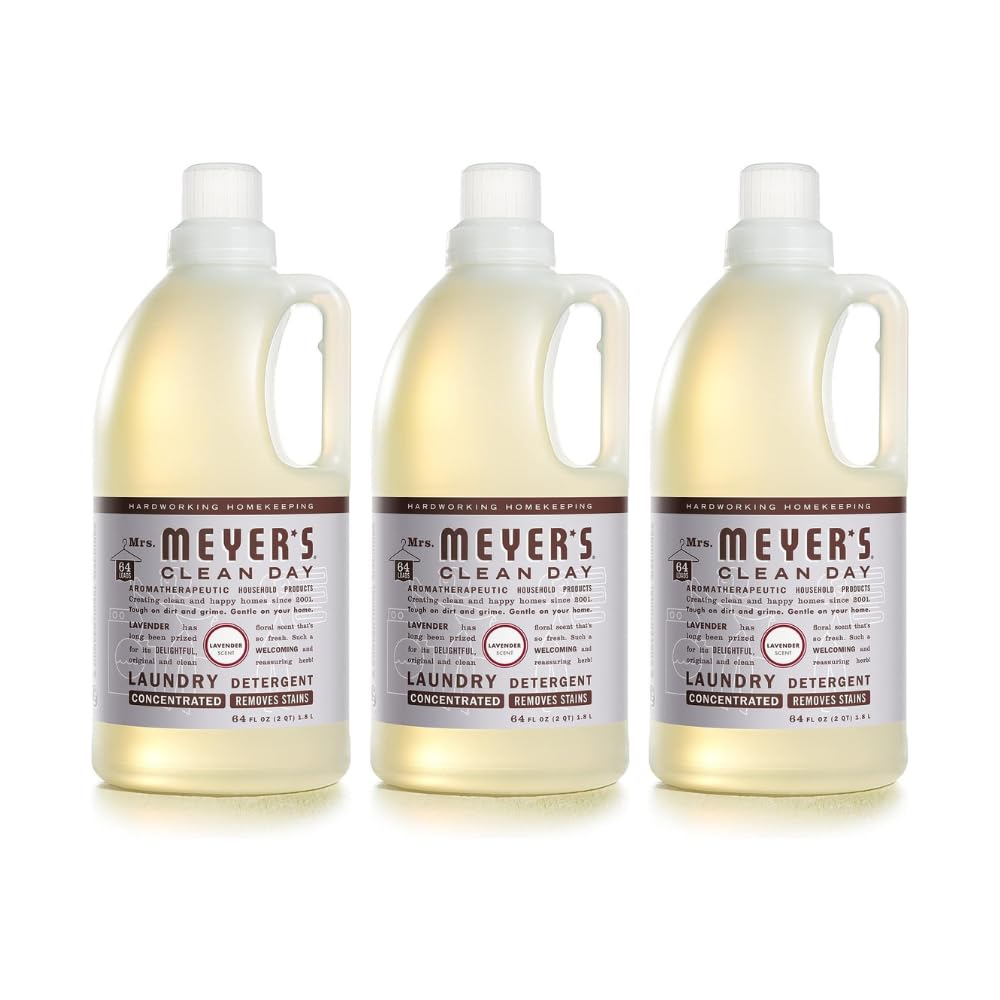 Mrs. Meyer’s Clean Day Lavender Laundry Detergent Concentrated Loads Per Bottle (64 Fl Oz (Pack of 3)) Image