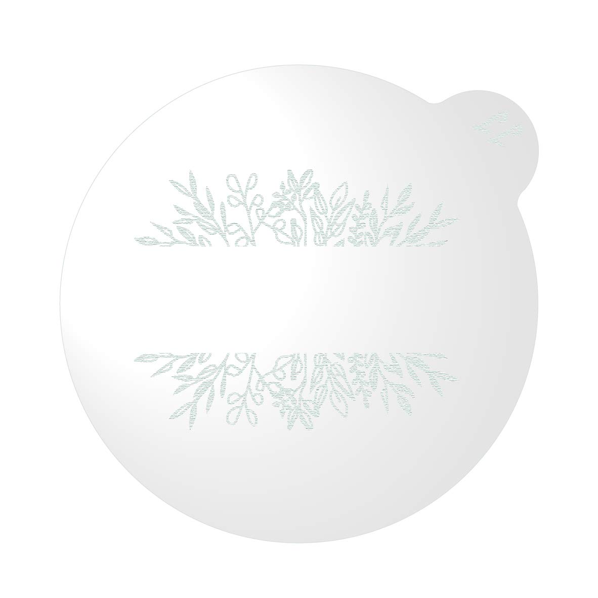 LissieLou Floral Banner Cookie Embosser Floral Theme Wedding Decoration Icing Fondant Stamp - Clear