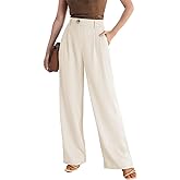 Women's Wide Leg Dress Pants High Waisted Loose Fit Business Casual Work Trousers with Pockets 2025