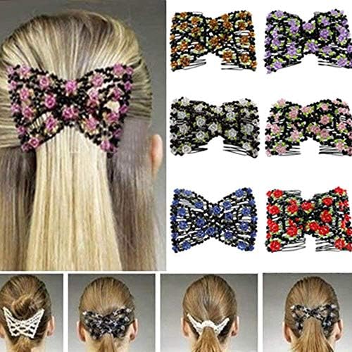 hair bun maker Magic Bun Maker Quick Messy Hair Bun Making Tool Donut Bun DIY Hair Styling Shaper (NO1, Blue)