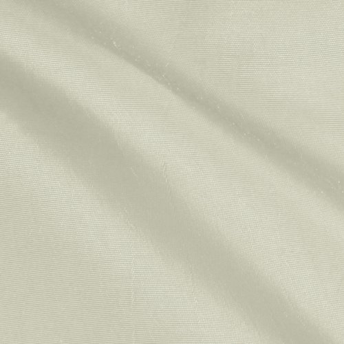 Ben Textiles Two Tone Taffeta Fabric by The Yard, Ivory