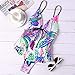 Leadmall Women Sexy Monokini Bikini – Ladies Colorful Floral Print One Piece Swimsuit – Deep V Neck Bathing Suitthumb 2