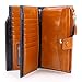 AINIMOER Women's RFID Blocking Large Capacity Genuine Leather Clutch Wallet Card Holder Organizer Ladies Purse With Zipper Pocket