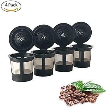 4 Permanent Coffee Filters for Keurig B30, B31, B40, B41, B60, B70, K40, K45, K65, K75. Replaces Keurig My K-cup(tm), Solofill(tm), Ekobrew(tm) and all other reusable coffee filters for Keurig Home Single Cup Brewing Systems