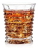 Tornado Classic Whiskey Glasses, Unique Scotch Glasses, Gift Pack Set of 2. Lead free, Dishwasher safe, Elegant Liquor Glass, Classic Glassware, Lead Free Cocktail Bourbon Tumbler