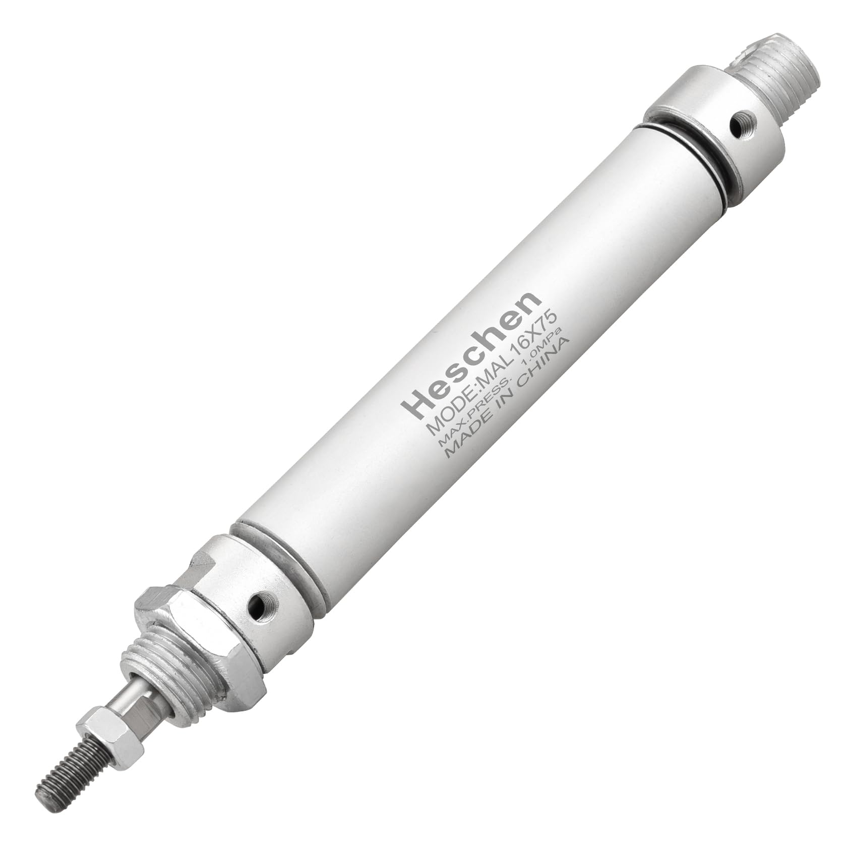 Heschen Pneumatic slim Air Cylinder MAL 16-75 M5 port 16mm Bore 75mm Stroke Double Acting