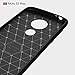Moto E5 Play Case, Moto E5 Cruise Case with HD Screen Protector UCC Frosted Shield Luxury Slim TPU Bumper Cover Carbon Fiber Design and Anti-Scratch and Non-Slip Cover for Moto E5 Play Black