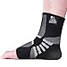 Nordic Lifting Ankle Brace Compression Sleeves (1 Pair) - Professional Support for Men Women Sprained Ankle Achilles Tendonitis Recovery & Prevention - Adjustable Fit with 1 Year Warranty - (Grey, Medium)