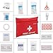 JIEXING First Aid Kit Lightweight Medical Emergency Kit with 45 Pieces for Home,Car,Survival,Camping,Sports and Outdoors
